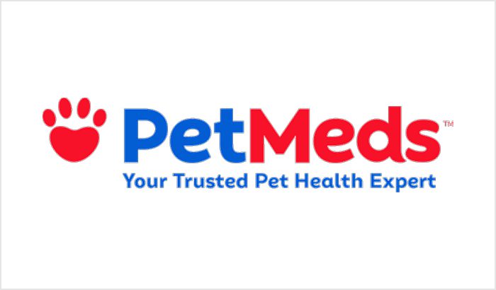 PetMed logo with tagline about trusted pet health expertise.
